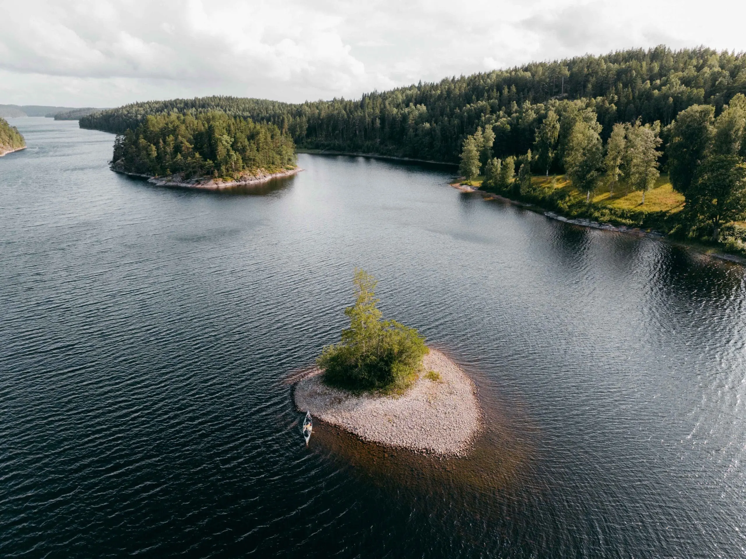 lac varmland canoe trip suède