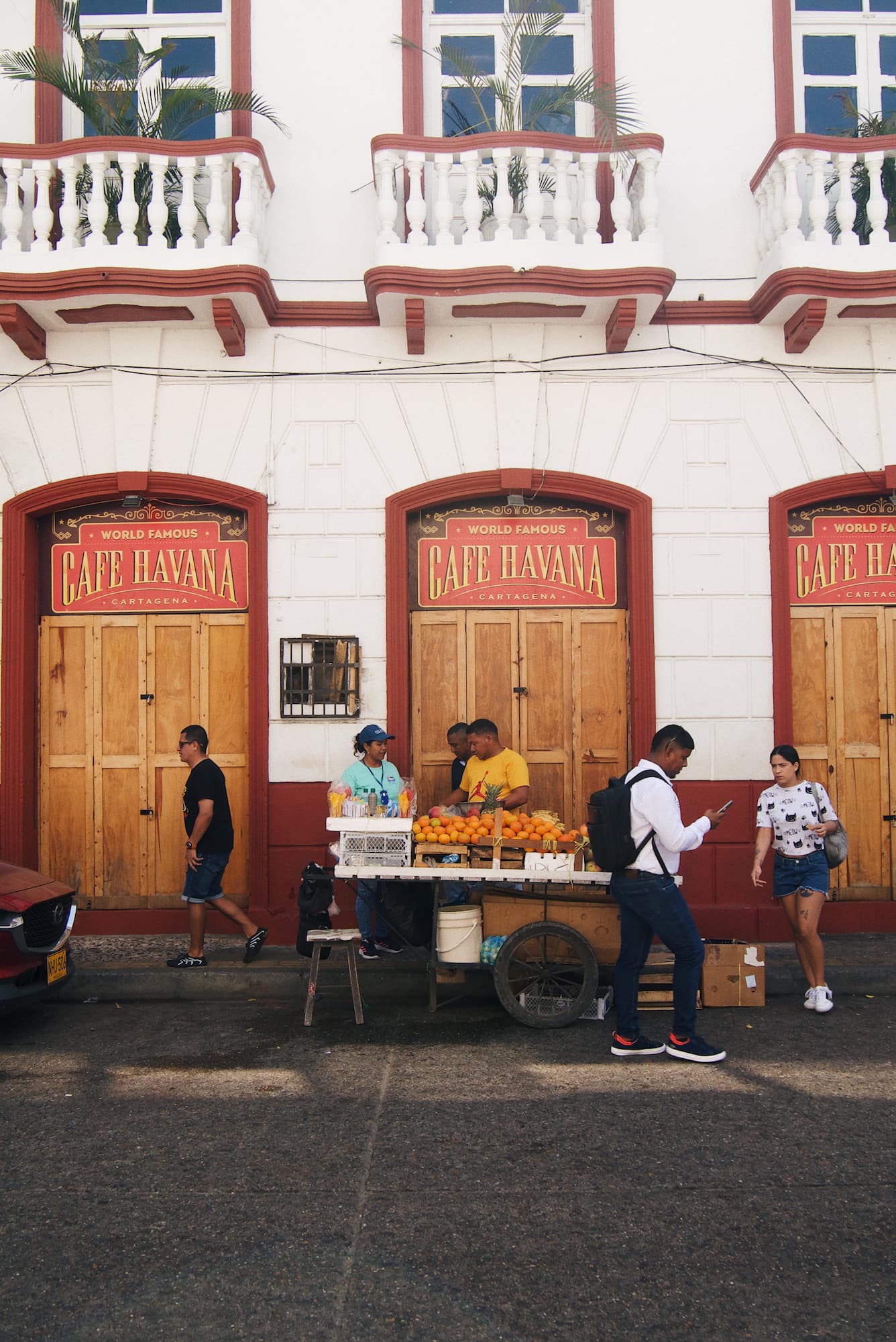 Kleurrijke straat in Colombia