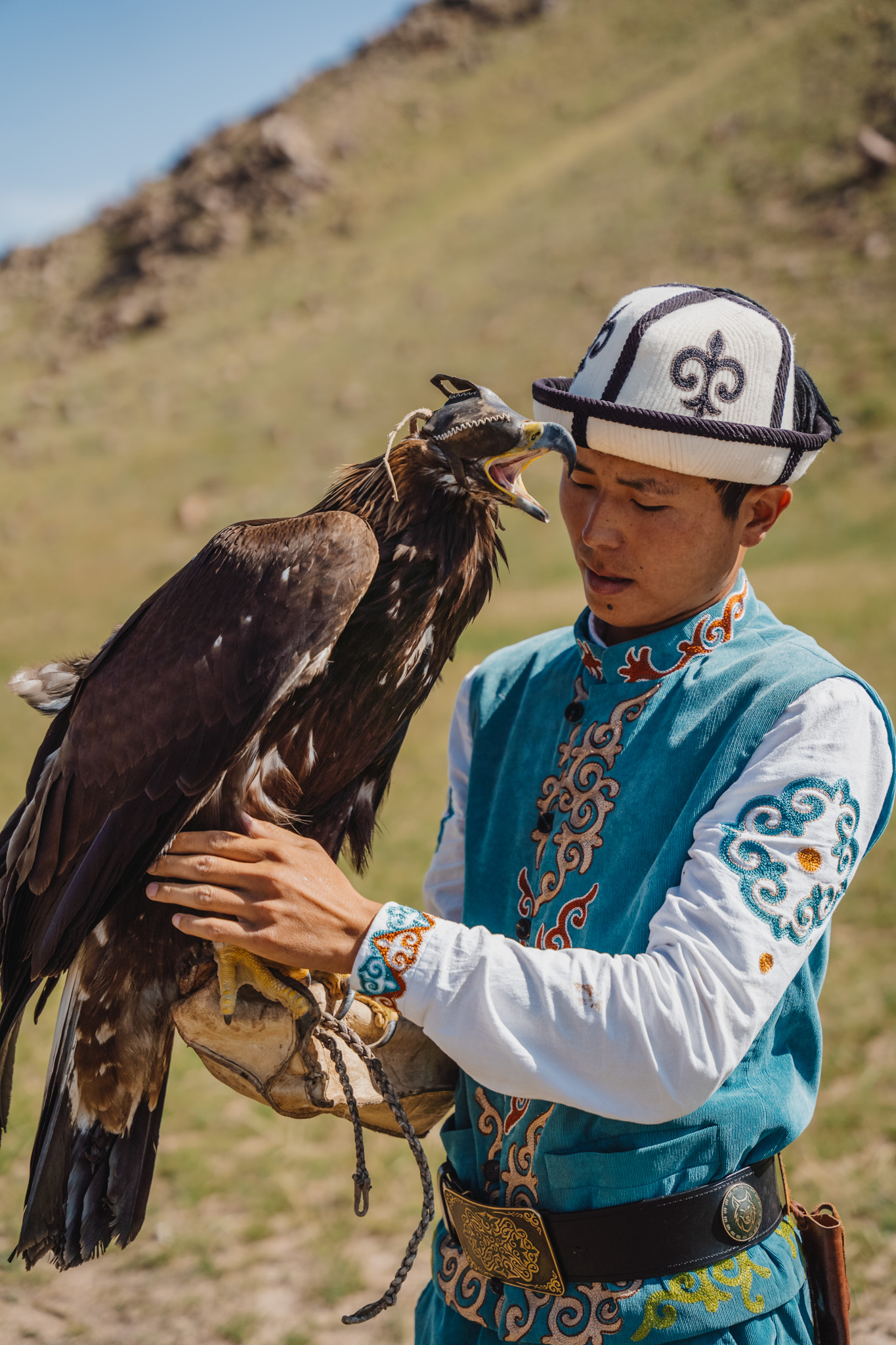 Kirgizië eagle hunter