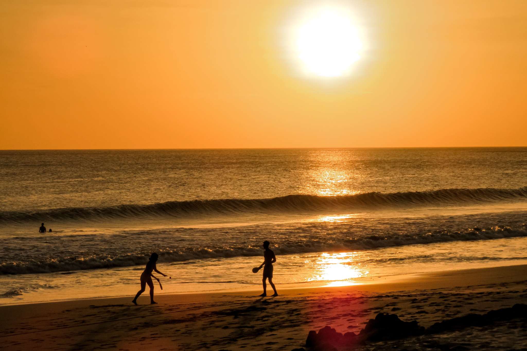 Nicaragua Popoyo zonsondergang