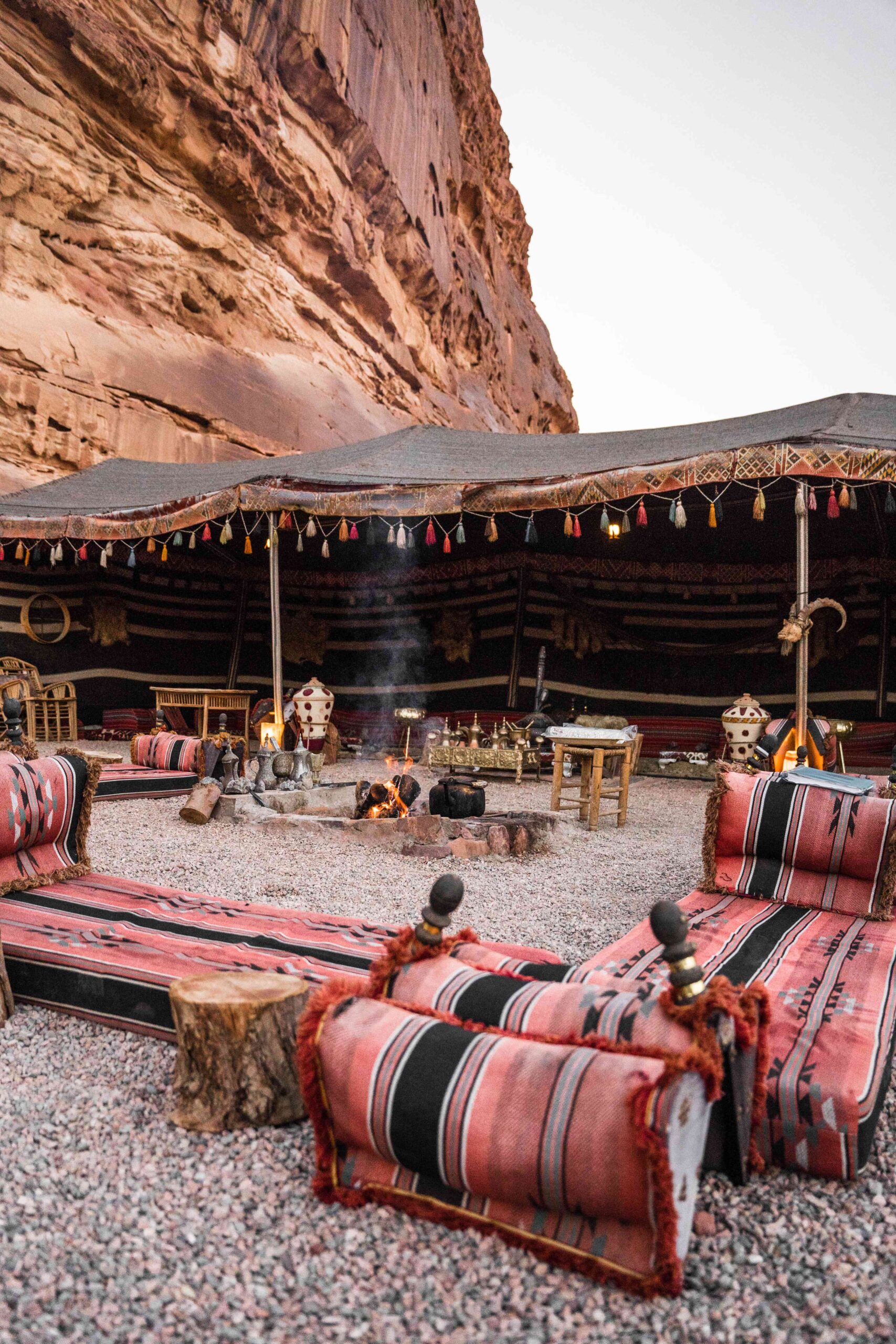 camp bédouin désert wadi rum jordanie