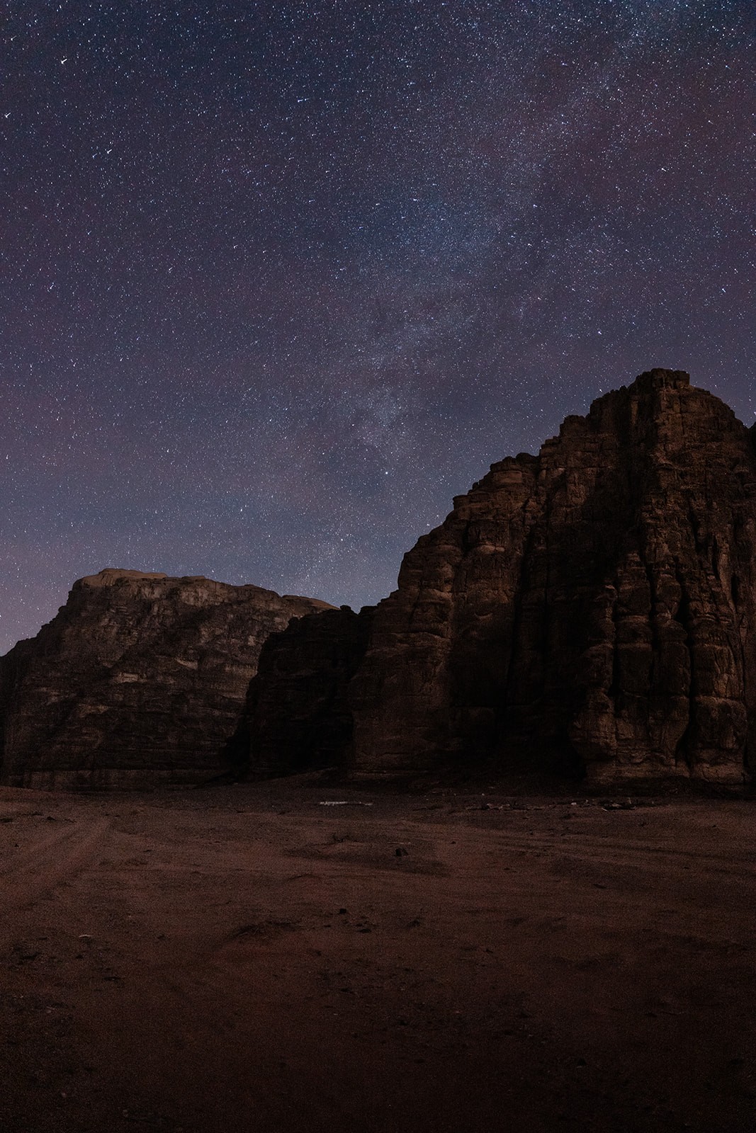 étoiles désert wadi rum jordanie