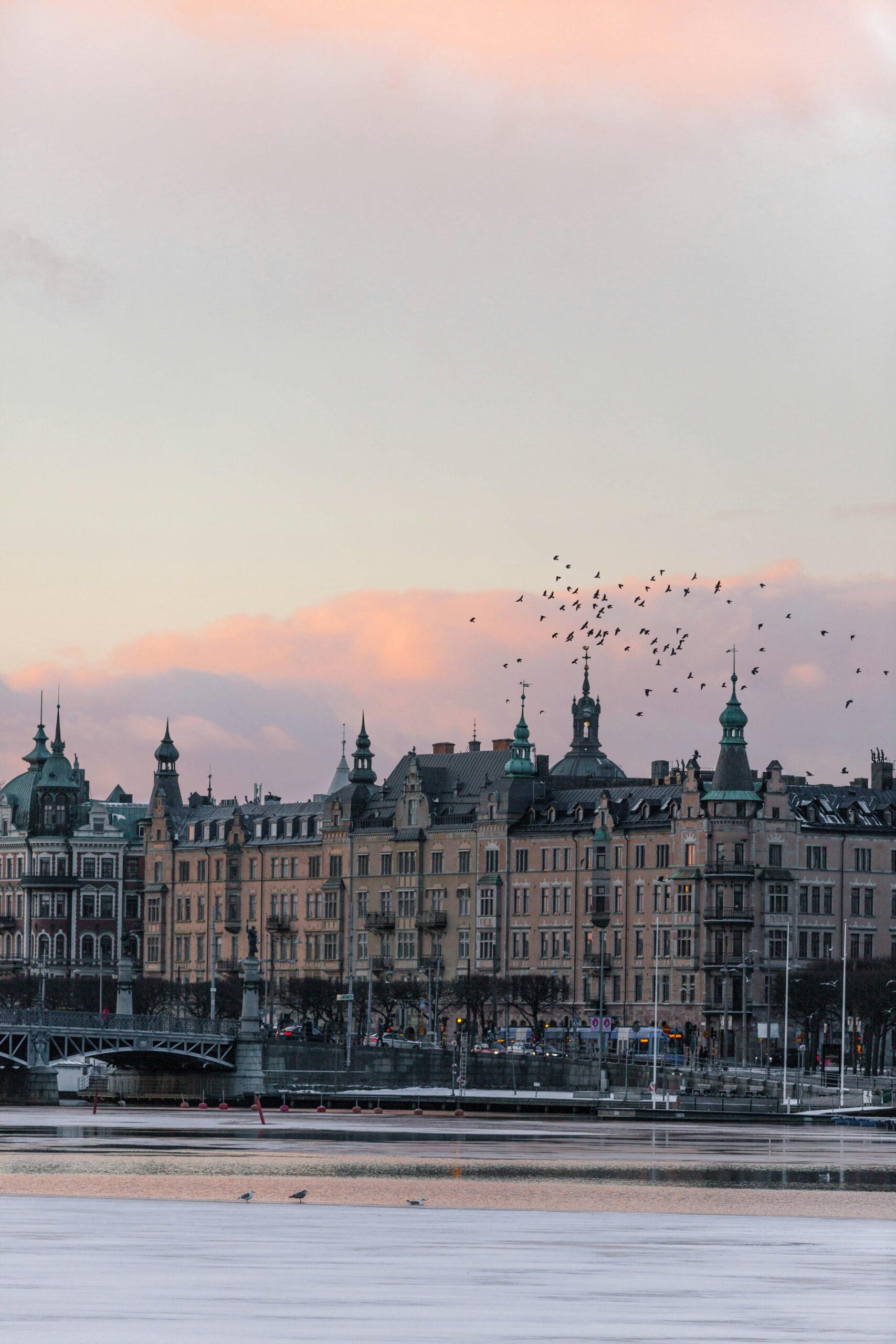 stockholm coucher du soleil suède